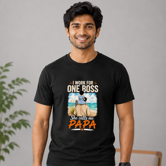 Father & Boss Daughter Black T-Shirt
