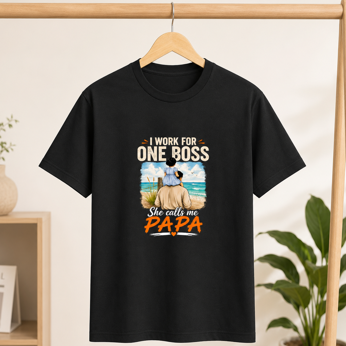 Father & Boss Daughter Black T-Shirt