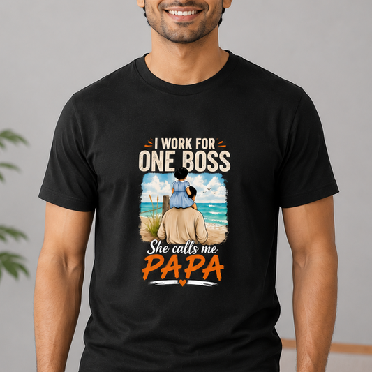 Father & Boss Daughter Black T-Shirt
